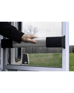 RV Screen Door Cross Bar, Black, Deluxe (wide Grip)