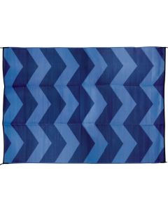 Outdoor Mat - 6' X 9' Chevron, Blue