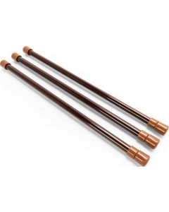 RV Cupboard Bar, 10" - 17", Brown, 3 Pack
