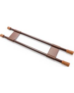 Double RV Refrigerator Bar, 16" - 28", Brown

