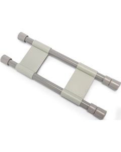 Double RV Cupboard Bar, 10" - 17", Gray, 3Pack
