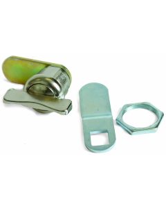 Lock Cylinder; For Baggage Compartment Doors; Thumb Operated Cam Lock; 5/8 Inch Length; Single; With 1 Offset Cam And 1 Straight Cam
