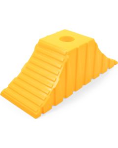 Wheel Chock; Tandem Wheel Chock; Yellow; Hard Plastic; Single; With English/ French Language Packaging
