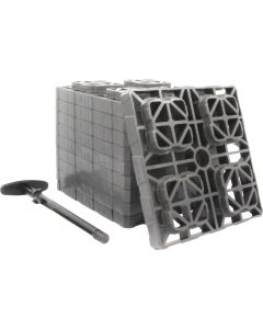 Fas Ten Xl Leveling Blocks W/ T-Handle, 2x2, Gray