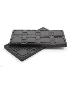 Trailer Stabilizer Jack Stand Pad; Flex Pads; Protects Levelers And Stabilizers From Sinking On Uneven Terrain; Works With Fasten Leveling Blocks Or Alone; 4 x 2; UV Resistant and Weather Proof; Set of 2