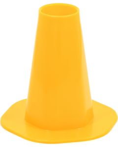 Trailer Tongue Jack Foot Plate; Fits Trailer Tongue Jacks Without Wheel; 5000 Pound Capacity; Yellow; UV Stabilized Resin
