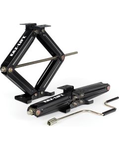 Leveling Jack; Use To Level Motorhome/ Travel Trailer or Camper While Parked; Manual; 30 Inch; 5000 Pound Capacity; Set Of 2; With Drill Adapter Socket
