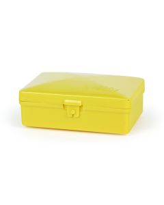 Soap Holder; Box Style; Yellow; Plastic
