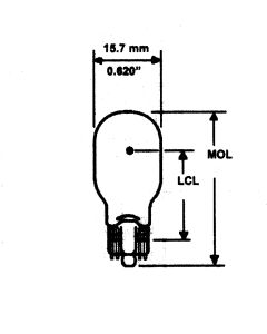 Bulb 921 Auto 3rd Brake Lamp 10/box