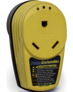 Circuit Analyzer; Identifies Improper or Faulty Wiring in 3 Wire Receptacles; 30 Amp; With Lighted Fault Indicator; With Surge Protector
