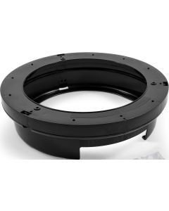 Plate Holder; Pop-A-Plate; For 9 Inch Paper Plates Or 8-3/4 Inch To 9 Inch Plastic/ Foam Plates; Holds Up To 125 Plates; Under Cabinet Screw In Mount; Black; Plastic; With English/ French Language Packaging; With Mounting Hardware
