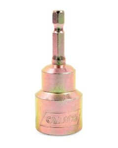 Camper Jack Crank Drill Bit Adapter; Scissor Jack; 3/4 Inch Hex Socket With 1/4 Inch Hex Quick Connect Shank; Works With 1/4 Inch Hex Quick Connect Chucks And 3/4 Inch Hex Drive Jacks
