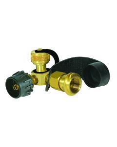 Brass Tee W/ 4 Ports, Clamshell