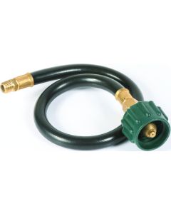 Propane Hose; Propane Feed Hose; For Connecting Propane Cylinder to Regulator On RV; Pigtail Type 1 ACME Nut x 1/4 Inch Male NPT; Without Regulator; With Thermal Protection; 20 Inch Length
