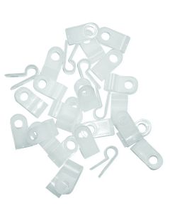 Clamp Nylon 1/2 Natural, 25 Ct., Header Bag