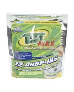 Waste Holding Tank Treatment; TST ™; Chemical Treatment Used To Break Down Waste and Tissue; Without Formaldehyde; With Deodorant; Original Scent; Treats 40 Gallon Holding Tank; Drop-INS ™ Individual Dose Pouches; Bag of 15 Treatments
