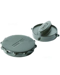 Sewer Cap; For Elbow or Bayonet Sewer Connectors; Without Hose Connection; Set of 2; One Bayonet Fitting and One 4-in-1 Elbow Fitting
