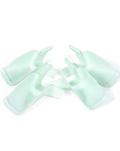Gutter Extensions, White, Set Of 4 (2 Left/2 Right)