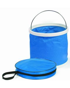 Collapsible Bucket, Blue & White