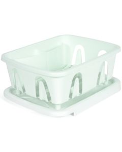 Mini Dish Drainer & Tray, White