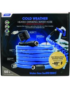Fresh Water Hose; TastePURE ™; Heated; 5/8 Inch Internal Diameter; 50 Foot Length; NSF Approved Material No Regrind Suitable For Drinking Water; BPA/ Phthalate And Lead Free; With PVC Encapsulated Self-Regulating Heat Source; Rated To -40 Degrees Fahrenhe