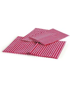 Picnic Tablecloth W/ Bench Covers, Red/white