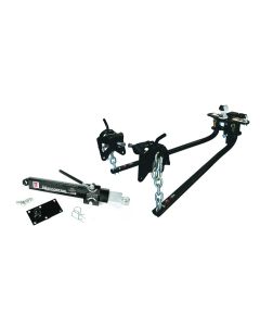Weight Distribution Hitch; Fully Assembled; Round Bar; 600 Pound Tongue Weight; With Shank; With Sway Control and 2-5/16 Inch Hitch Ball; With 2-5/16 Inch Hitch Ball
