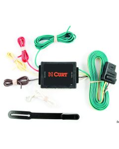 Adapts vehicles with separate turn and stop lights (3-wire) to standard trailer light wiring (2-wire system)