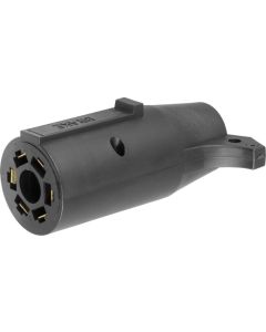 Curt, Trailer Wiring Connector Adapter; 7-Way Blade Vehicle Socket To 6-Way Pin Trailer Plugs; Plastic