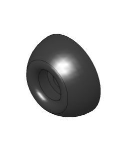 Door Stop; Used To Protect Wall From Damage; Black; Rubber Bumper
