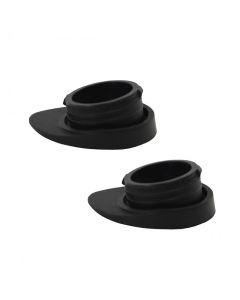 Trailer Tongue Jack Plug; For Use With Lippert Power Tongue Jack; Manual Override Cover; Black; Rubber; Round; Single

