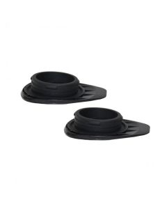 Trailer Tongue Jack Plug; For Use With Lippert Smart Jack ™; Manual Override Cover; Black; Rubber; Guitar Pick Shaped; Single
