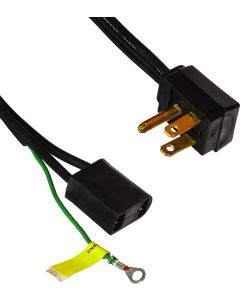 Refrigerator Power Cord; Replacement For Norcold 1200/ 1210/ N1095/ N41X/ N51X/ N61X/ N62X/ N64X/ N81X/ N82X/ N84X Series Refrigerators; Black