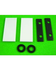 Refrigerator Door Sag Repair Kit; Replacement For Norcold 1200/ 1201 Series Refrigerator; Lower Door; With 2 Shims/ 2 Brackets/ Washers
