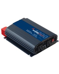 Power Inverter; SAM Series; Inverts 12 Volt DC To 115 Volt AC; 1000 Watt; 8.7 Amp Continuous Output; 90 Percent Efficiency; With 2 AC Outlets; Remote On/ Off Capable; Thermal/ Battery Overload/ Short Circuit/ Earth Fault Protection Circuit/ Low Battery In