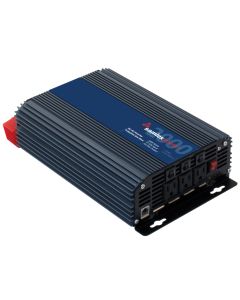 Power Inverter; SAM Series; Inverts 12 Volt DC To 115 Volt AC; 2000 Watt; 17.4 Amp Continuous Output; 90 Percent Efficiency; With 3 AC Outlets; Remote On/ Off Capable; Thermal/ Battery Overload/ Short Circuit/ Earth Fault Protection Circuit/ Low Battery I