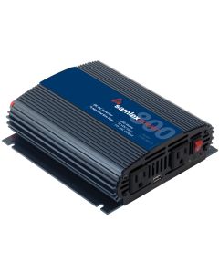 Power Inverter; SAM Series; Inverts 12 Volt DC To 115 Volt AC; 800 Watt; 80 Amp Continuous Output; 90 Percent Efficiency; With 2 AC Outlets; Thermal/ Battery Overload/ Short Circuit/ Earth Fault Protection Circuit/ Low Battery Input Alarm; 8.6 Inch Length