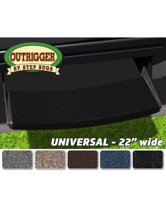 Entry Step Rug; Outrigger Universal RV Step Rug; 22 Inch Width; Black Onyx; Shrinkwrap And Sleeve
