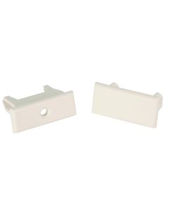 Pleated Shade Rail Ends - Oyster