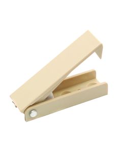 Baggage Door Catch - Col White - Squared