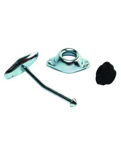Entry Door Holder - Metal Plunger - 4 3/4 Angled