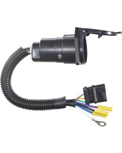 4-Way Flat to 7-Way RV Socket Adapter Harness
