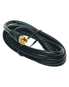 Coaxial Cable; RG-59; 6 Foot Length; Black
