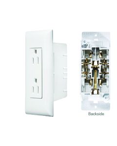 Outlet, Dual White W/Cover-Plt

