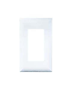 "Self Contained" White Contemporary Cover-Plate
