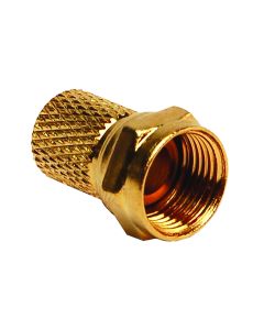 Gold Cable Connectors For Rg6 Cable