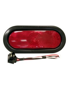 Oval Turn Signal Light, Red