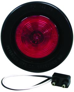 Peterson Mfg. Clearance Light; Incandescent; Round; 2-1/2 Inch Diameter; Red Lens; Grommet Mount
