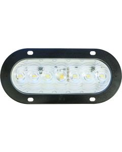 Peterson Mfg. Backup Light - LED; LumenX ®; Clear Lens; Oval; 6-1/2 Inch Length x 2-1/4 Inch Width; 7 LED