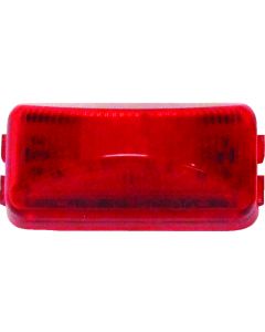 Peterson Mfg. Clearance Light; LED; Rectangular; 2.48 Inch Length x 1.2 Inch Width x 0.84 Inch Height; Red Lens